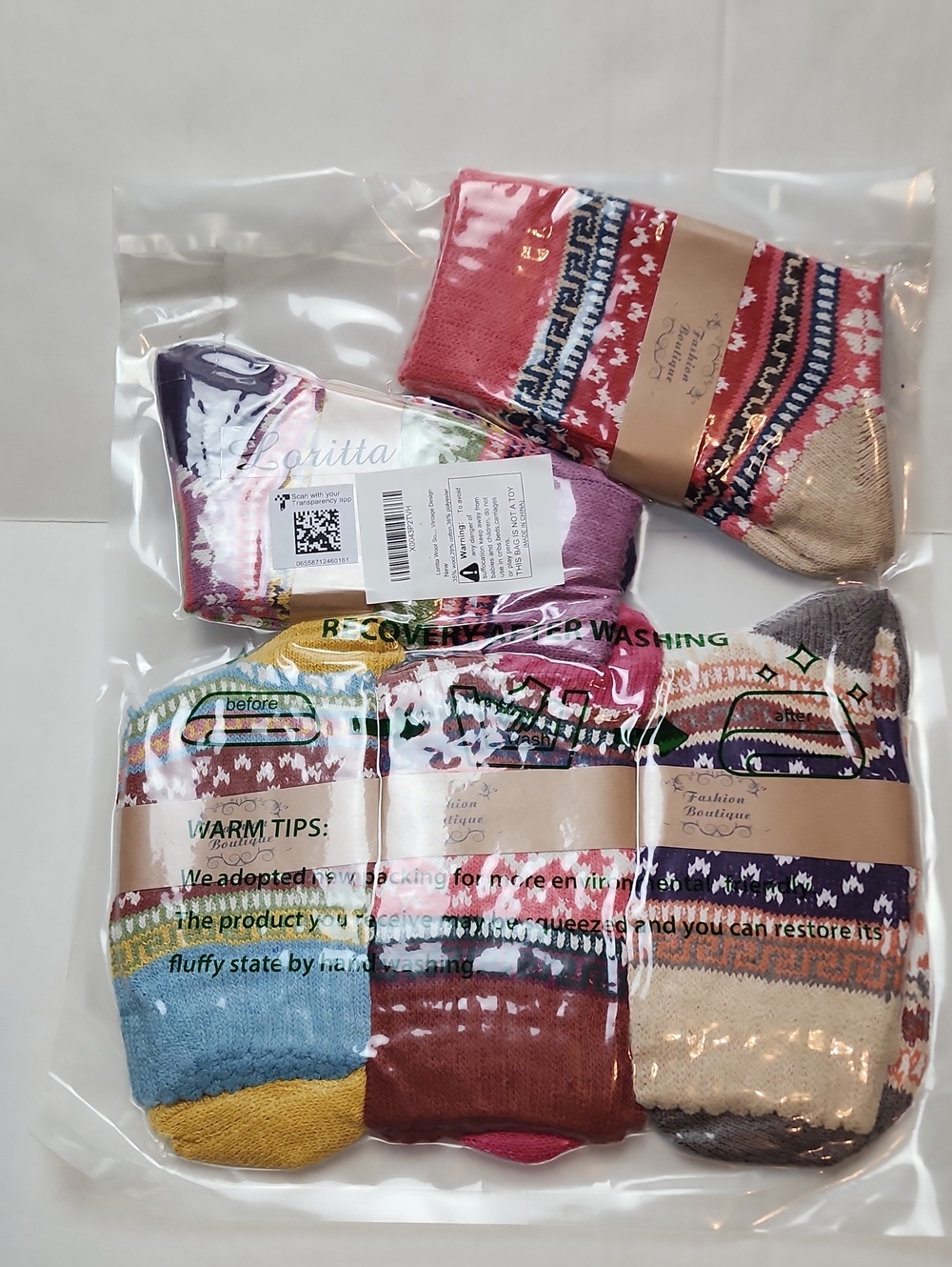 Multicolor Women’s Patterned Socks Pack